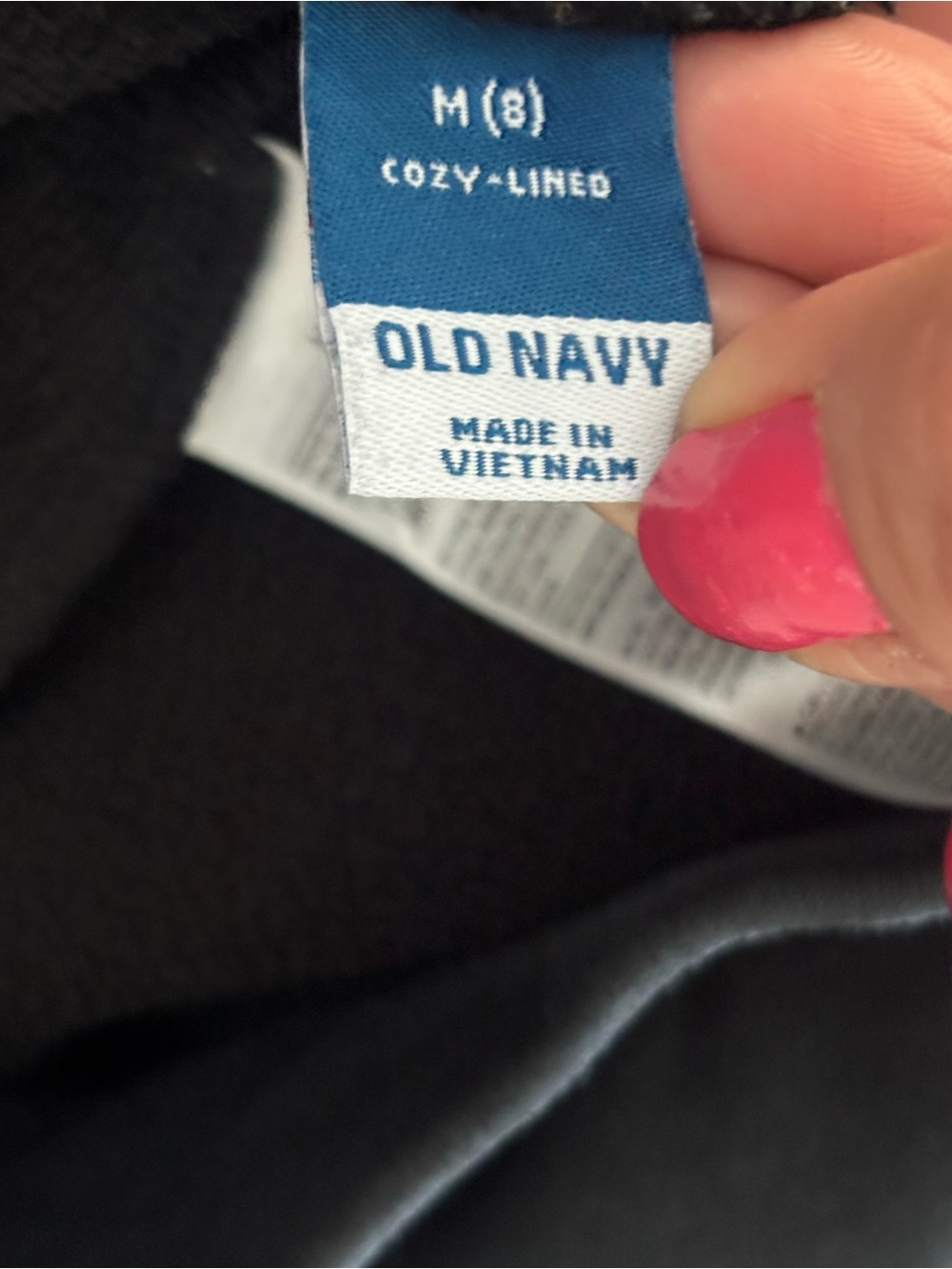 Old Navy Lined Stretch Pull-On Leggings - Blk/Teal
Size: (8). Cozy! - Picture 8 of 10